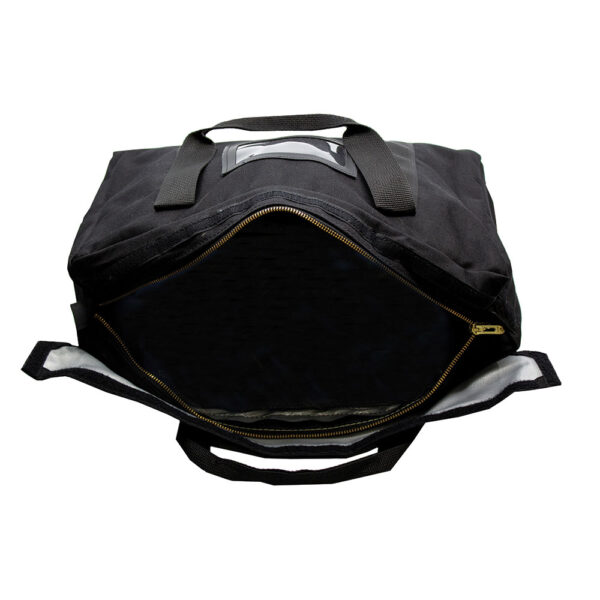 Fire Resistant Briefcase Bag 18x14x4 Black Open