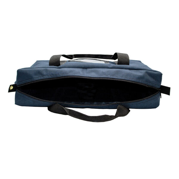 Briefcase Courier Bag 18x14x4 no lock Navy Open.jpg