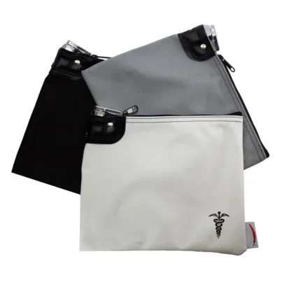 Lockable medication bag with key lock from Cardinal Bag Supplies